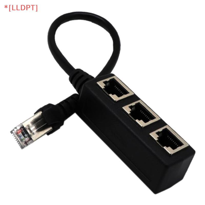 [LLDPT] Ethernet Cable Splitter Network Adapter Ethernet Splitter 1 ถึง 3 สาย RJ45 LAN Ethernet Conn
