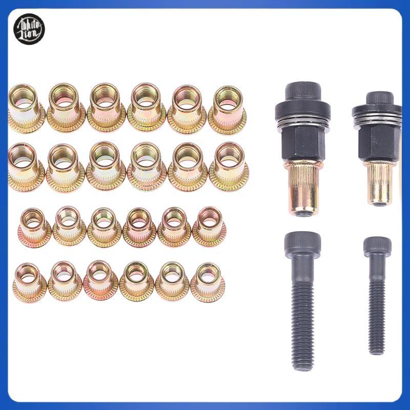 WL| M6 M8 Rivet Nut s คู่มือ Riveter คอลัมน์สแตนเลสหกเหลี่ยมถั่ว AM6SS AM8SS DIY เจาะ Rivet ด้านนอกห