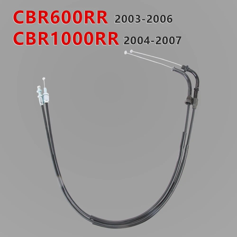 สายคันเร่งสีดําสําหรับ Honda CBR600RR CBR1000RR CBR 600 1000 RR 600RR 1000RR 2003-2012