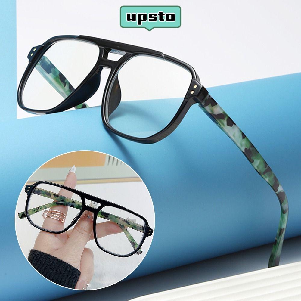 UPSTO แว่นต้านแสงฟ้า Anti-Blue Light, ออกแบบทรงเหลี่ยม Ultralight Optical, ปกป้องสายตามาตรฐานสำนักงาน