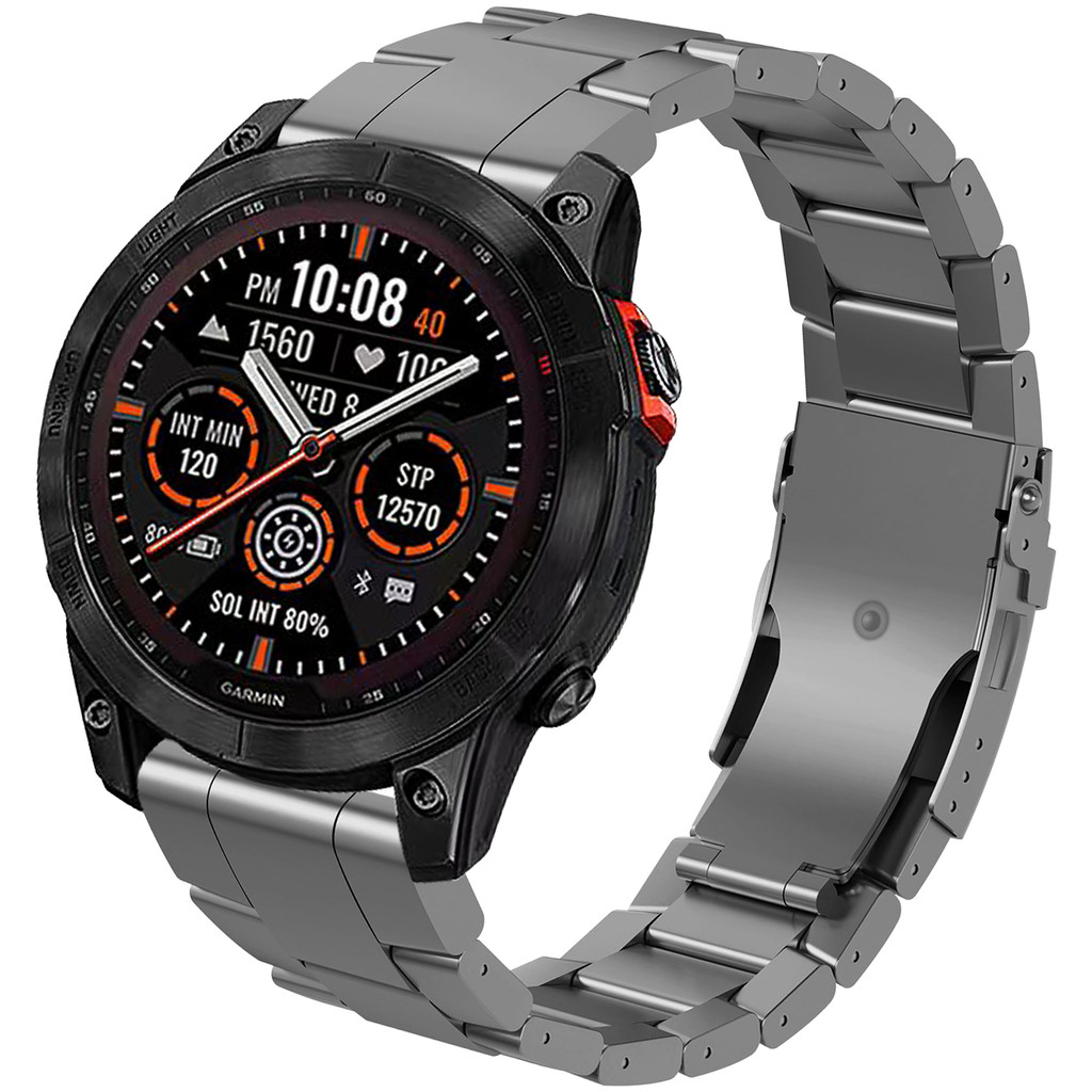 Garmin Quatix 8 51 มม.47 มม.7 Pro 7X สายไทเทเนียม Quick Buckle 26 มม.22 มม.โลหะ