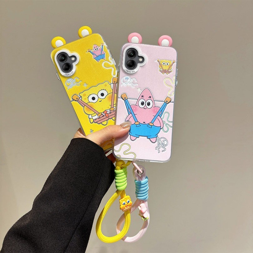 3D หูของเล่น SpongeBob SquarePants การ์ตูน Doraemon IMD สําหรับ Samsung Galaxy A07 4G SM-A075B/DS A0