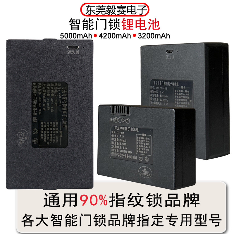 E-commerce จัดหาเฉพาะล็อคลายนิ้วมืออัจฉริยะ ล็อคประตู แบตเตอรี่ลิเธียมเฉพาะ ZNS-09 รหัสผ่าน F