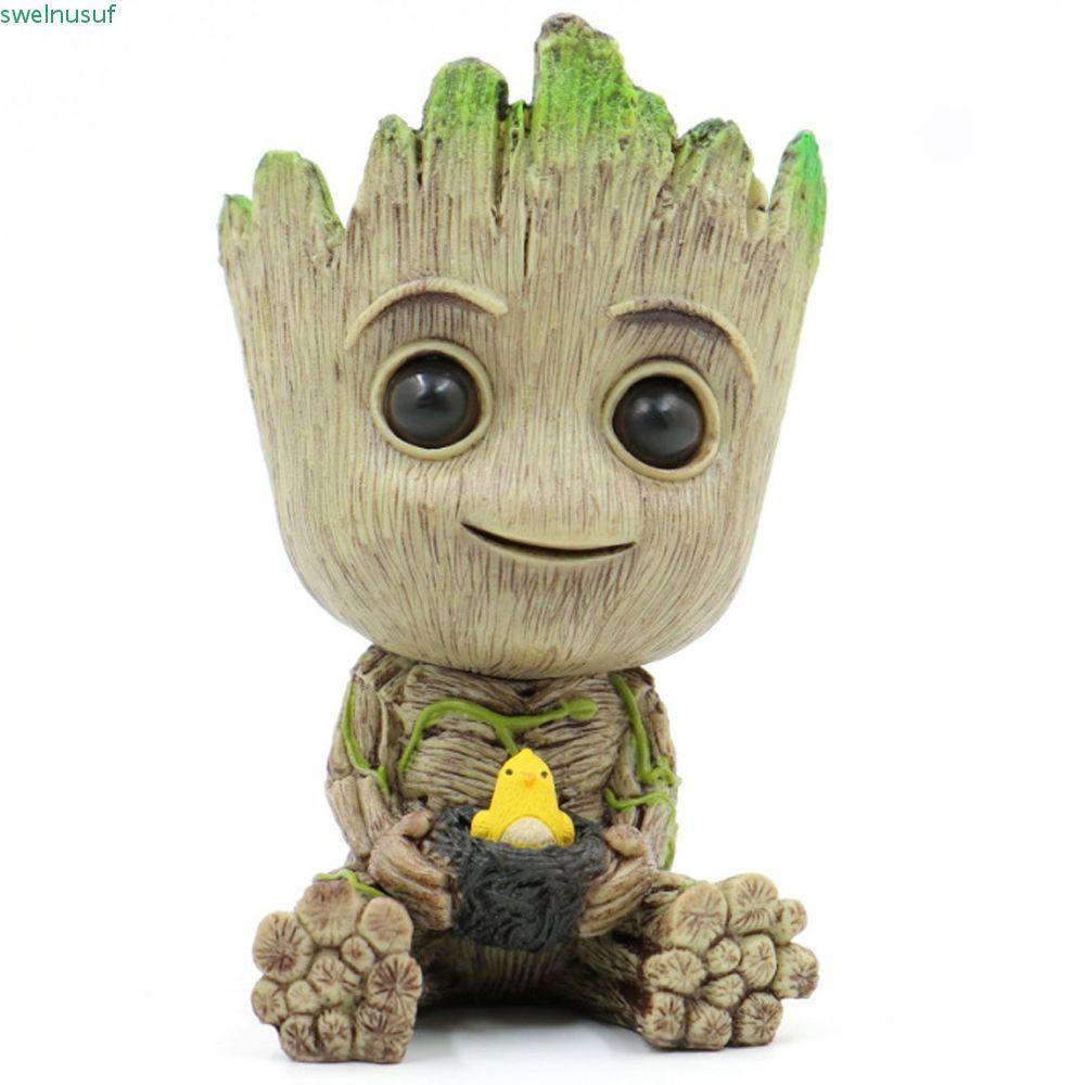 SAUTE Groot Action Figure สําหรับของขวัญตกแต่งรถ Mini Groot รูปของเล่น Avengers Marvel ตุ๊กตา