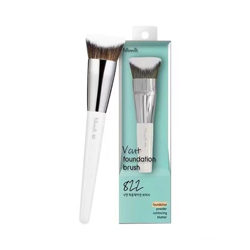 แปรงรองพื้น Fillimili 822 แปรงแต่งหน้าหัวแบนแบบไม่ทําเครื่องหมายผมนุ่มแต่งหน้า Docile Face เครื่องมือแต่งหน้าแปรงแต่งหน้าใช้งานง่าย