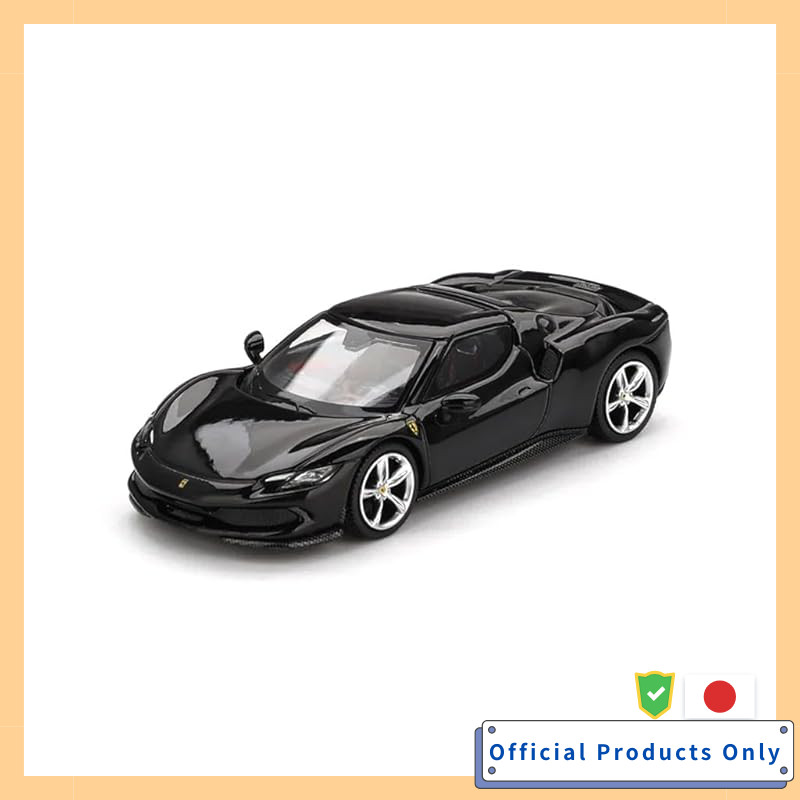 Sunrich BBR 1/64 Ferrari 296 GTB Nero Daytona Finished Product BBRFER64003