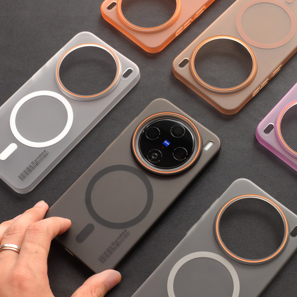 Ultra Thin Micro Frosted Hardเคสโทรศัพท์แม่เหล็กสําหรับVivo X300 Pro X200 Pro X200S X200 Ultra X100S