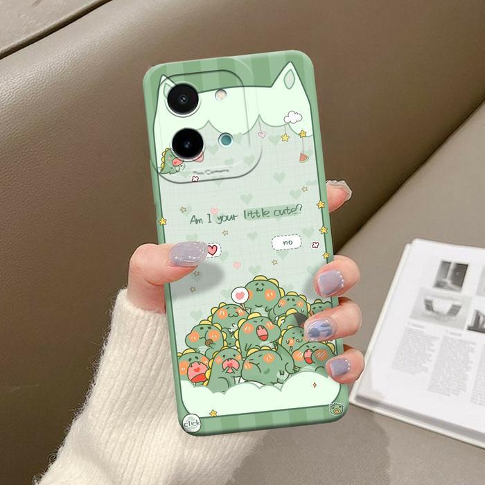 HP Softcase VIV0 Y28 4G - FLORA - Softcase pro Camera Y28 4G - ยืดหยุ่น - DINO Cartoon Motif - ตัวป้