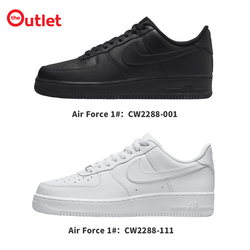 A1r F0rce 1 Low รองเท้า รองเท้าโรงเรียน ขาว ดำ รองเท้าสเนกเกอร์ รองเท้าผู้ชายและผู้หญิง