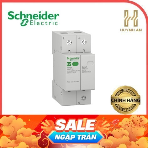 อุปกรณ์ป้องกันไฟกระชาก 20kA ชนิดกระแสไฟตัด 1P+N Easy9 series - Schneider Electric - EZ9L33620