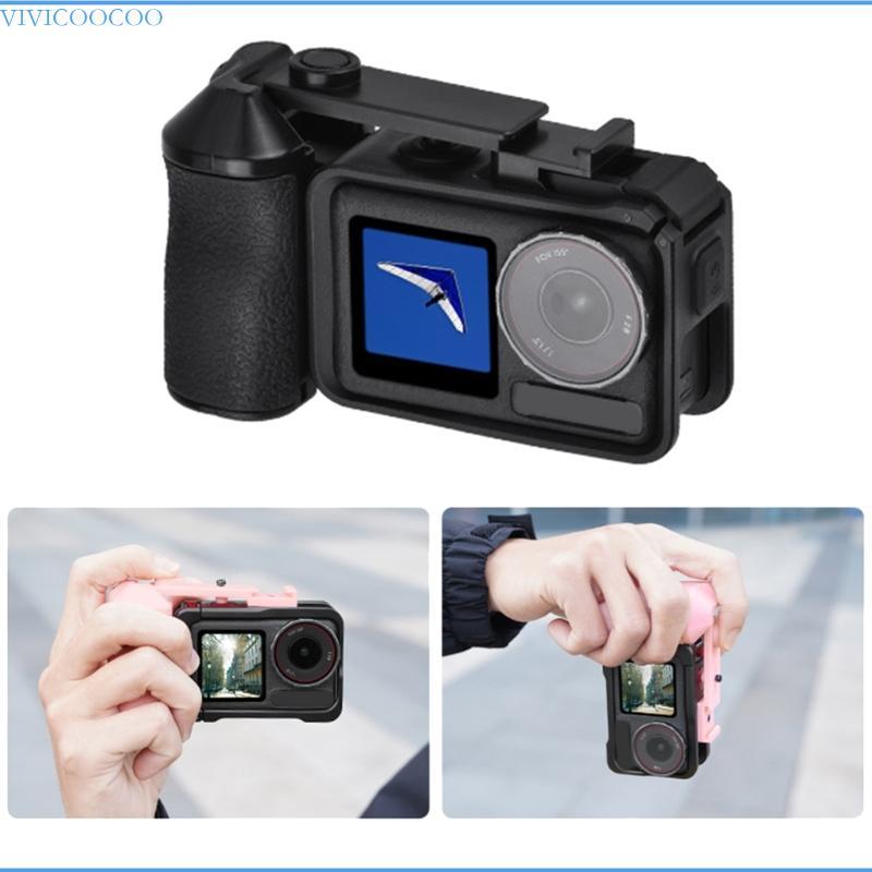VIVI Shutter Grip Handle Featuring Ergonomic และ Quick ปุ่มฟังก์ชั่นสําหรับ Action 3 4 5P Anti Shake