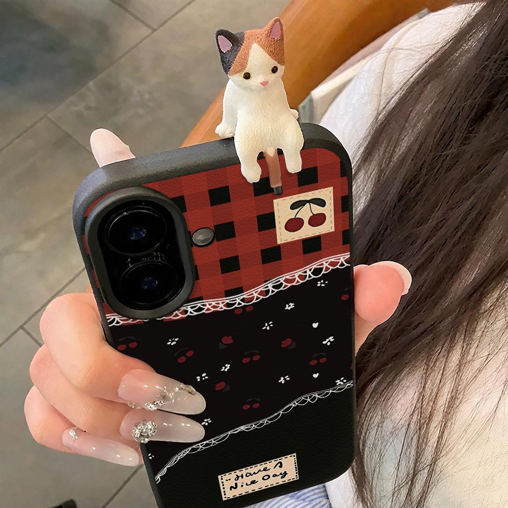 Happy เคส For Samsung A07 A17 A06 A36 A15 A16 A55 A56 A34 A35 A05S A26 A53 A54 S23 S26 S25 Ultra S24 FE  3D DIY Cat ราคา ถูกที่สุด ดีลบีเคเค