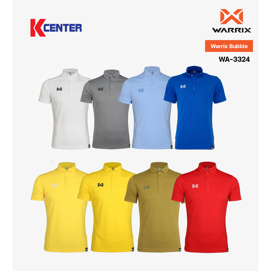 Warrix เสื้อโปโล รุ่น Bubble WA-3324 (2)
