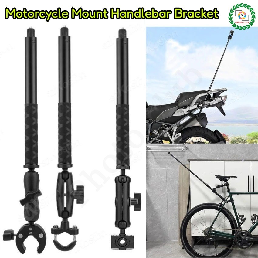 รถจักรยานยนต์ Mount Handlebar Bracket สําหรับ Insta360 X5 X4 X3/GoPro 13/DJI Action 6 5 Pro/DJI Osmo