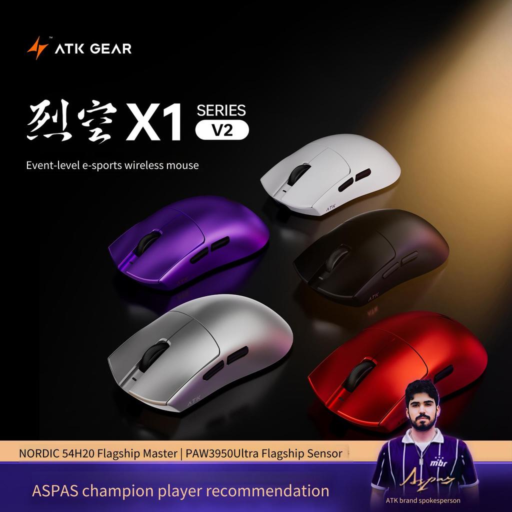 ATK GEAR Liekong X1V2 Master Edition เมาส์สําหรับเล่นเกมไร้สาย