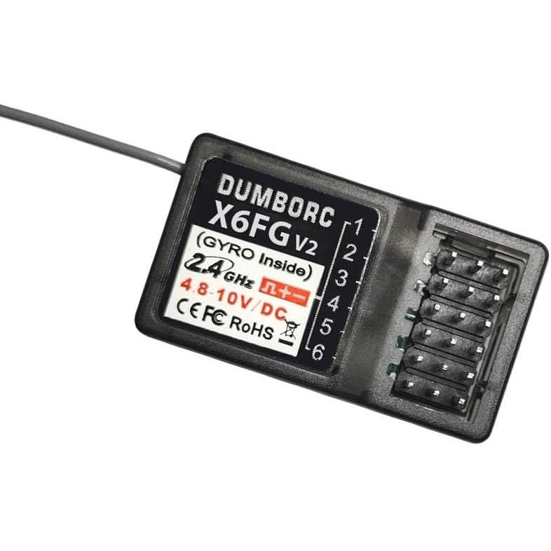 DUMBORC X6FG (Built in Gyro) 6 ช่อง 2.4GHz RC Receiver สําหรับ DUMBORC X6/X4/X6PM-350 เครื่องส่งสัญญ