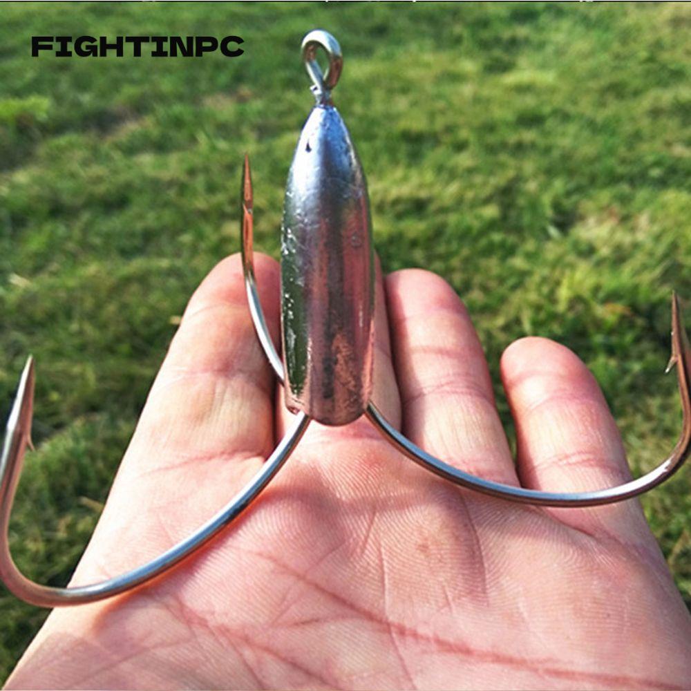 FISHHOOK คาร์บอนสตีล น้ำหนักตกปลาแบบเจาะรู คมกริบ