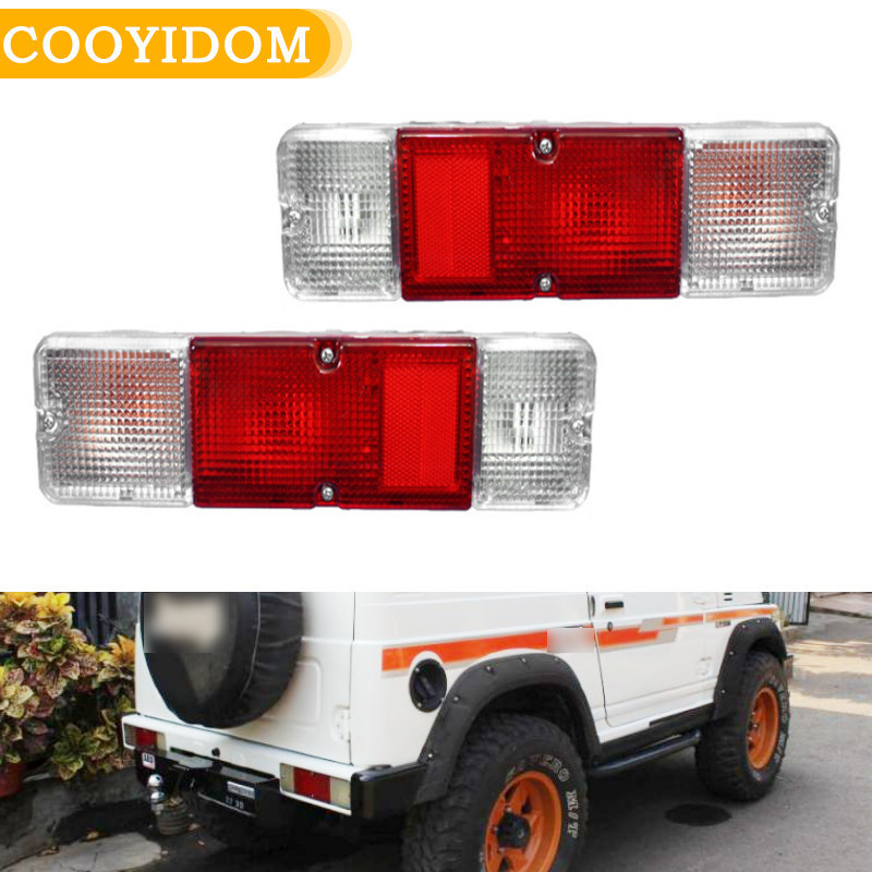 สําหรับ Suzuki Jimny Sierra Samurai Sj410 Sj413 ไฟท้ายด้านหลังไฟเบรคไฟเลี้ยวหมอกโคมไฟหางชุด