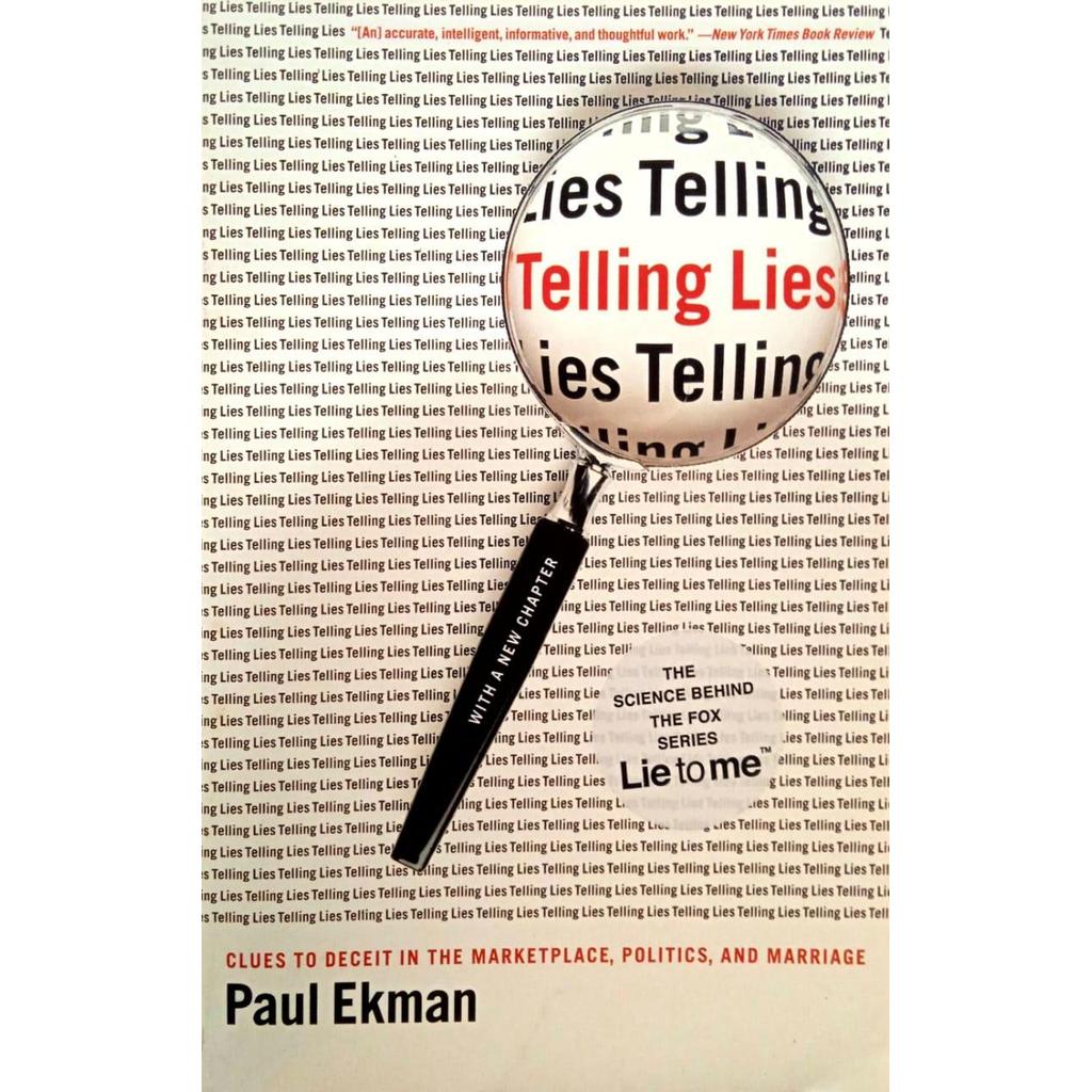 [BnB] USED Telling Lies: Clues to Deceit in the Marketplace การเมืองและการแต่งงานโดย Paul Ekman (มือ