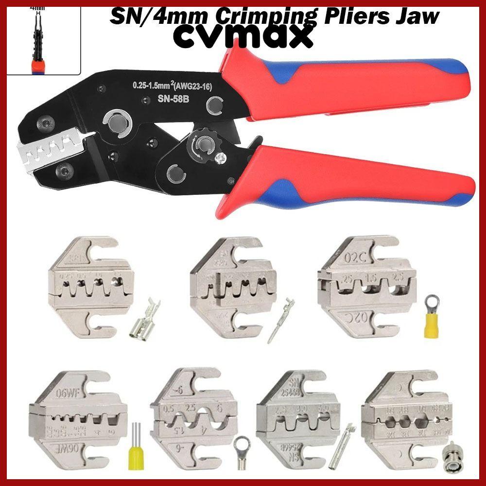 Cvmax Crimping คีมขากรรไกร, 06WF 2549 03H SN-2546B 02C SN Crimping คีมขากรรไกร,กว้าง 4 มม.48B 58B Alloy Crimping Terminals Jaw Slot