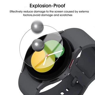 HD กระจกนิรภัยใสสําหรับ Samsung Galaxy Watch 9/8/7 6 5 4 40 มม.44 มม.ฝาครอบป้องกันหน้าจอ Anti-scratch ฟิล์มแก้ว