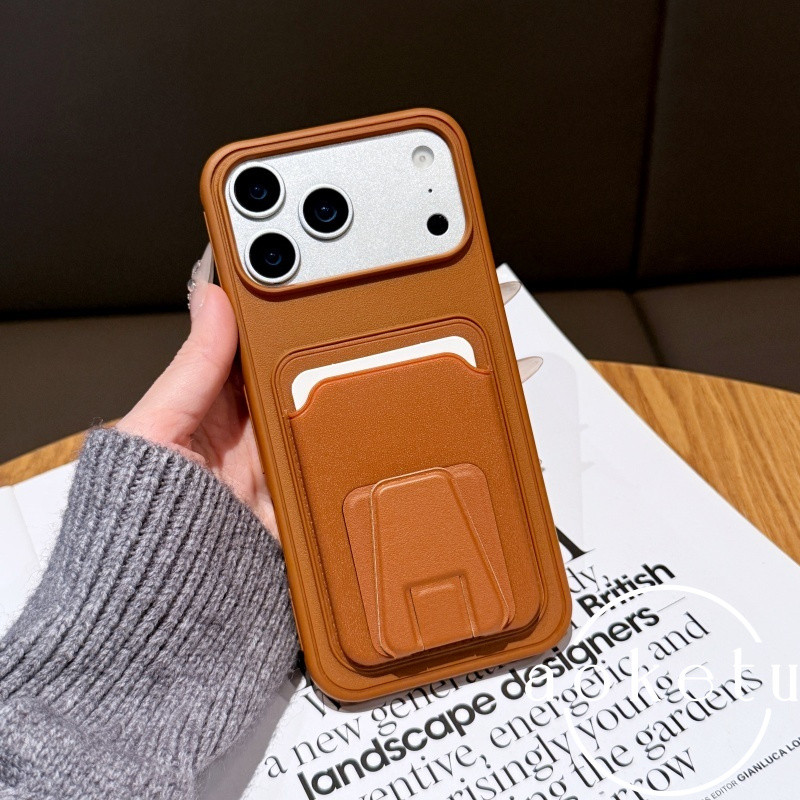 ผู้ถือบัตรรูปบันไดสีส้มเคสโทรศัพท์เหมาะสําหรับ ไอโฟน 13 14 15 16 17 มือโปร สูงสุด รวมทุกอย่างฝาครอบซิลิโคนป้องกันการตก - รูปที่ 7