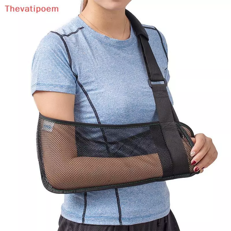 [Thevatipoem] สลิงแขนระบายอากาศแบบปรับได้ Universal Support สายคล้องไหล่รั้ง Immobilizer ข้อมือข้อศอก Forearm สนับสนุนสายรัดรั้ง HOT