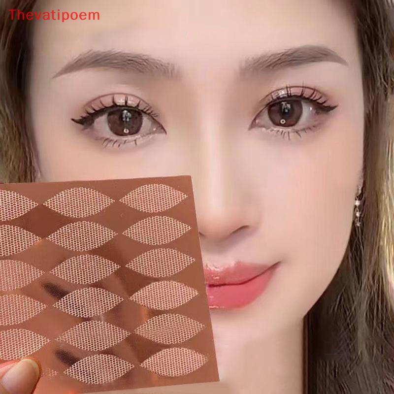 [Thevatipoem] 18/24 ชิ้นที่มองไม่เห็นสติกเกอร์เปลือกตาลูกไม้ Eye Lift แถบเทปตาสองชั้นสติกเกอร์กาวสติกเกอร์เทปตาเครื่องมือร้อน