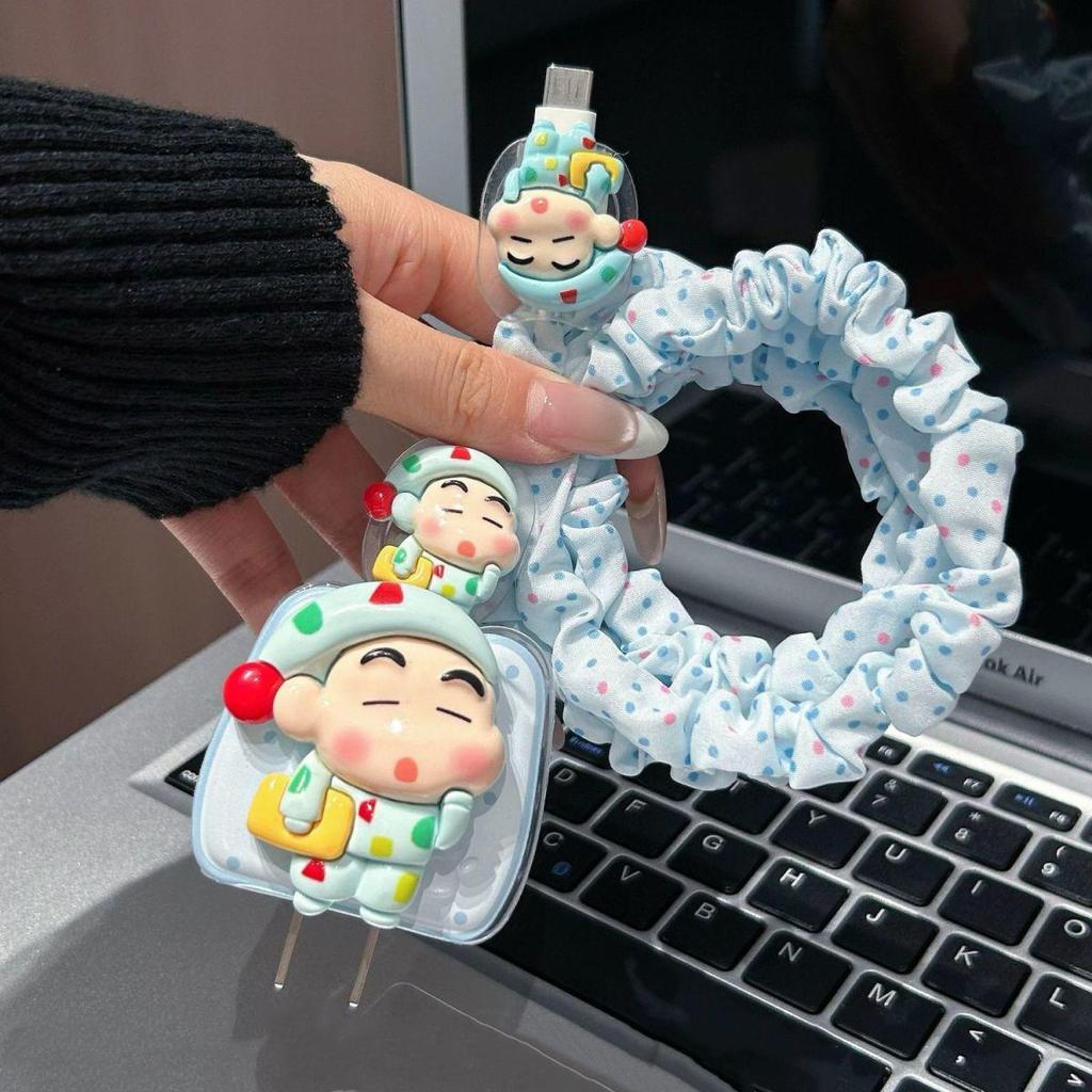 เคสถนอมสายชาร์จ ลายการ์ตูนน่ารัก สำหรับ ไอโฟน ชุดพันสาย เคสหัวชาร์จ ลายการ์ตูน 20W สำหรับ For iPhone - รูปที่ 4