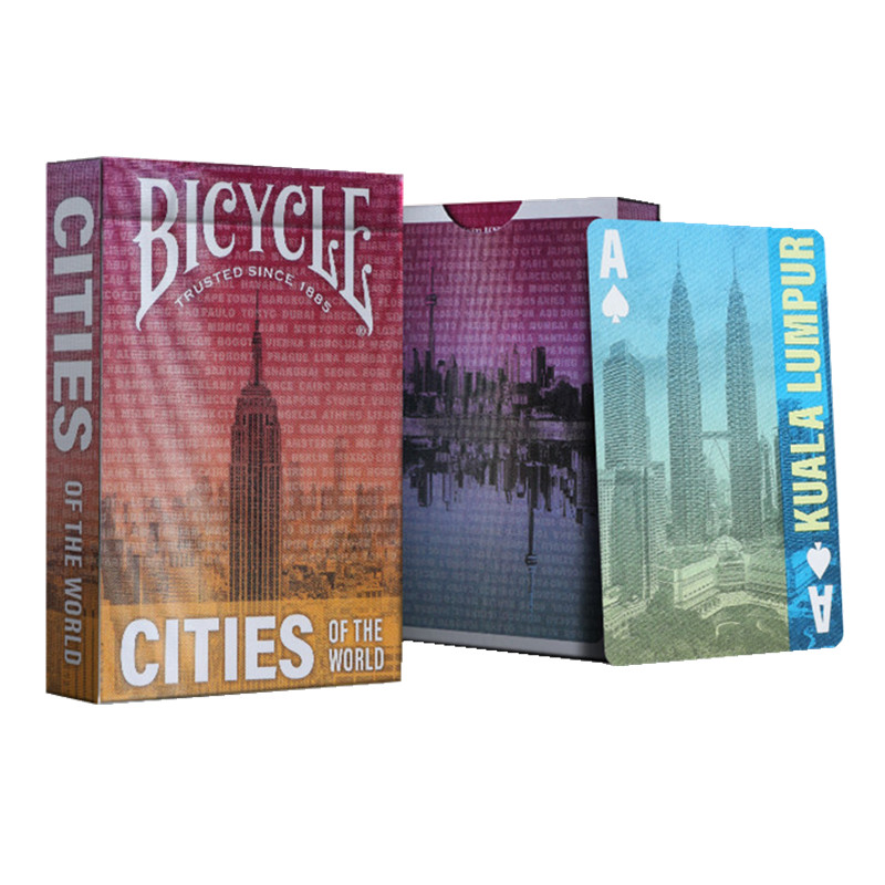 Bicycle Cities of the World Playing Cards Deck USPCC Poker Collection การ์ดเกม