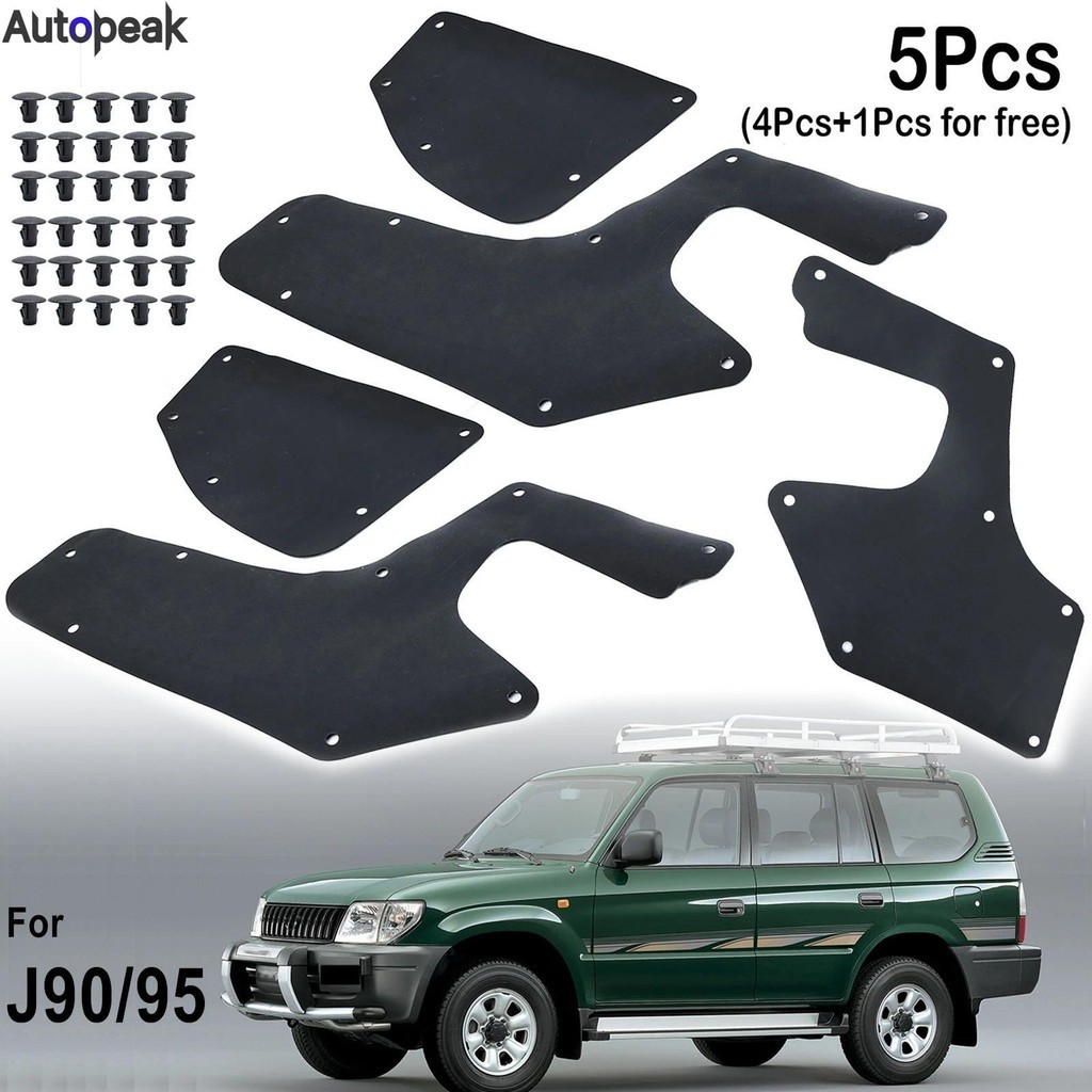 5 PC สําหรับ Toyota Land cruiser Prado Colorado J90 J95 1996-2002 ยาง Splash Shields ภายใน Fender Li
