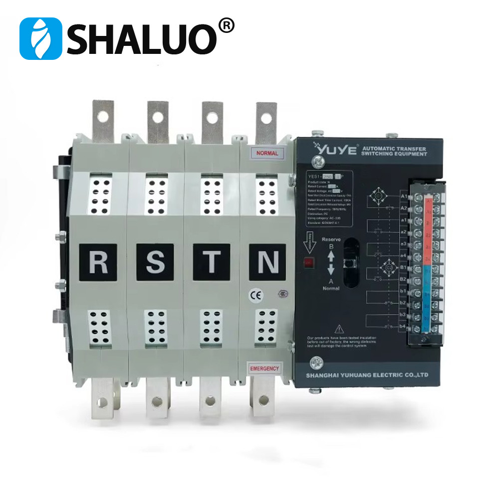 ร้อน YES1-250N-4P PC เกรด Double Power สวิตช์โอนอัตโนมัติสําหรับเครื่องกําเนิดไฟฟ้าดีเซล ATS 250A