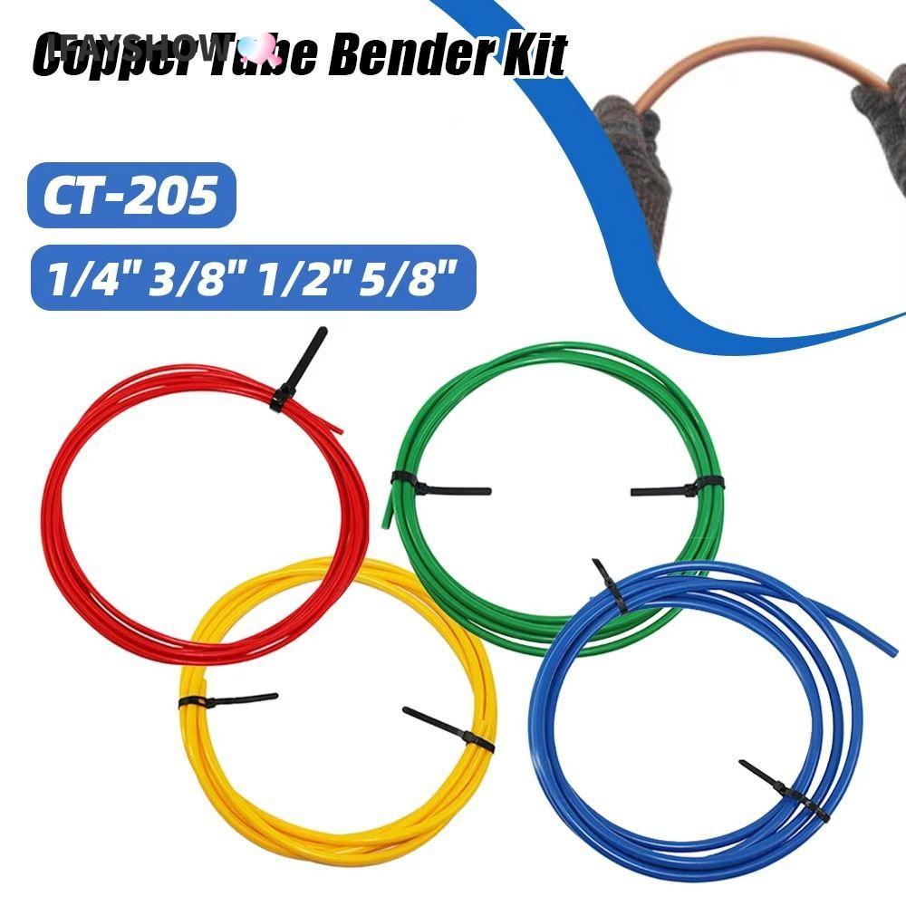 IFAYSHOW 1 ชิ้น Bend ท่อป้องกัน Strip, PE พลาสติก 1/4 "3/8" 1/2/8" ทองแดงท่อ Protector, Anti-Deformation 4 เมตร CT-205 ทองแดงหลอด Bender ชุดสําหรับเครื่องปรับอากาศ
