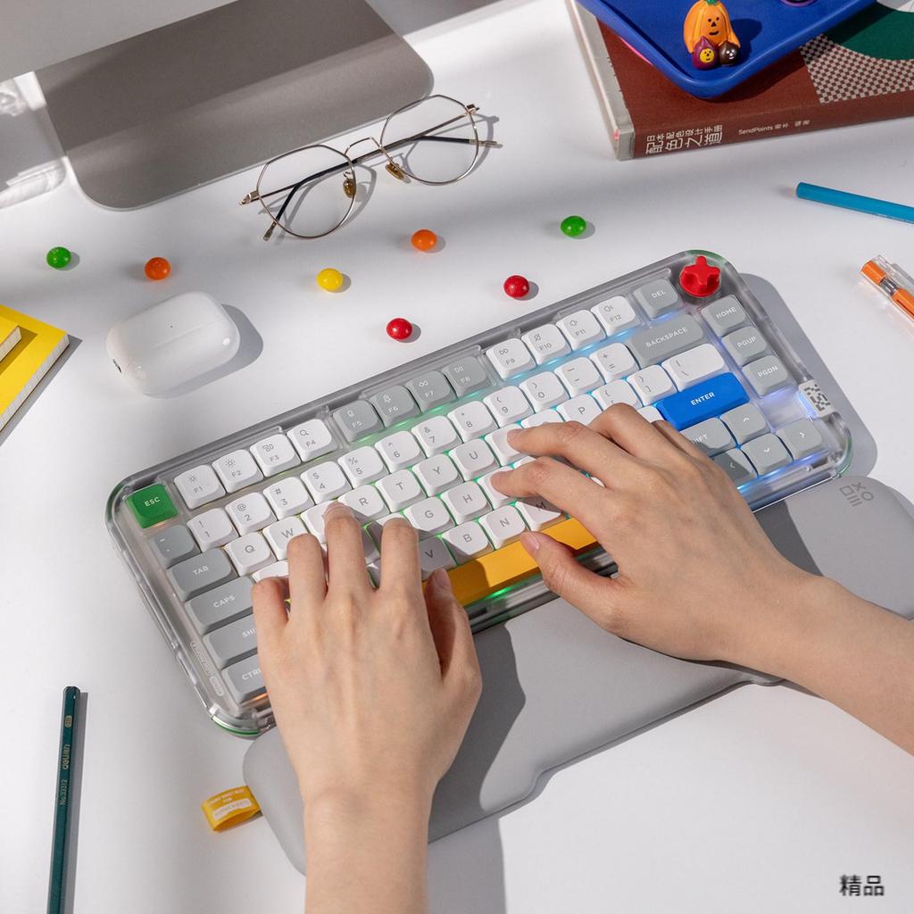 [ย้อนยุค] NuPhy Kick75 High Low Switching Mechanical Keyboard Three-Mode Wireless Bluetooth Girls Of