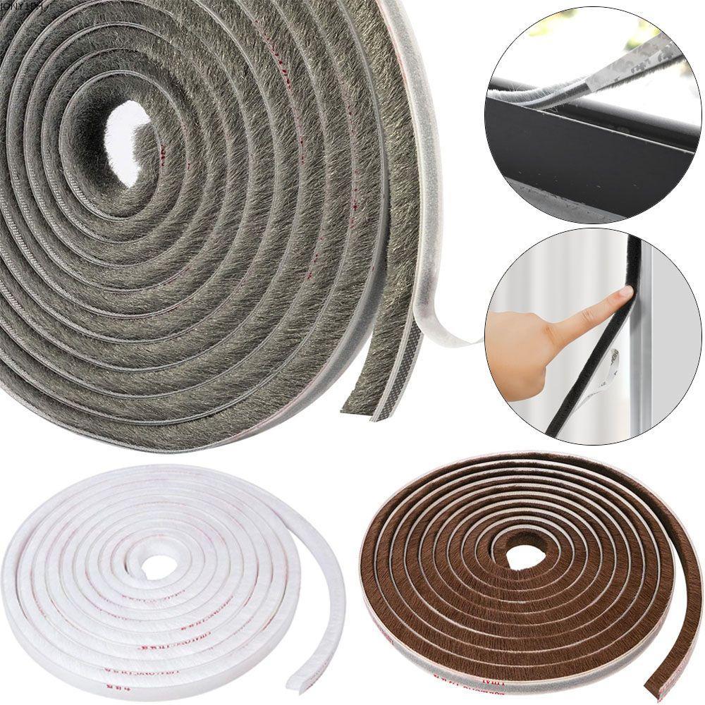 JONY1RN 5m ซีลประตูและหน้าต่าง Wall เทปกันลมแถบประตู Gadgets Pile Weatherstrip
