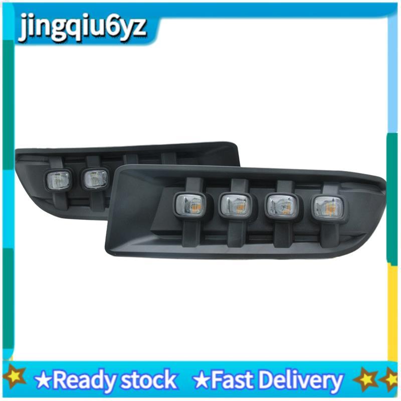 J&ULED ไฟวิ่งกลางวันสําหรับ Prado 120 FJ120 LC120 2003-2009 Amber ไฟเลี้ยว