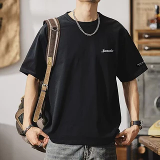 (จัดส่งตลอด 24 ชั่วโมง)Woo Right ผ้าคอตตอน100% เสื้อยืดผ้าฟอก oversize เสื้อคู่ลำลองทรงพิมพ์ล12