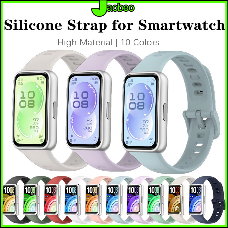 สายซิลิโคน for Huawei Band 11 /11 Pro อุปกรณ์เสริม SmartWatch เปลี่ยนกีฬาซิลิโคนสร้อยข้อมือ for Huawei Band 11 Pro สาย