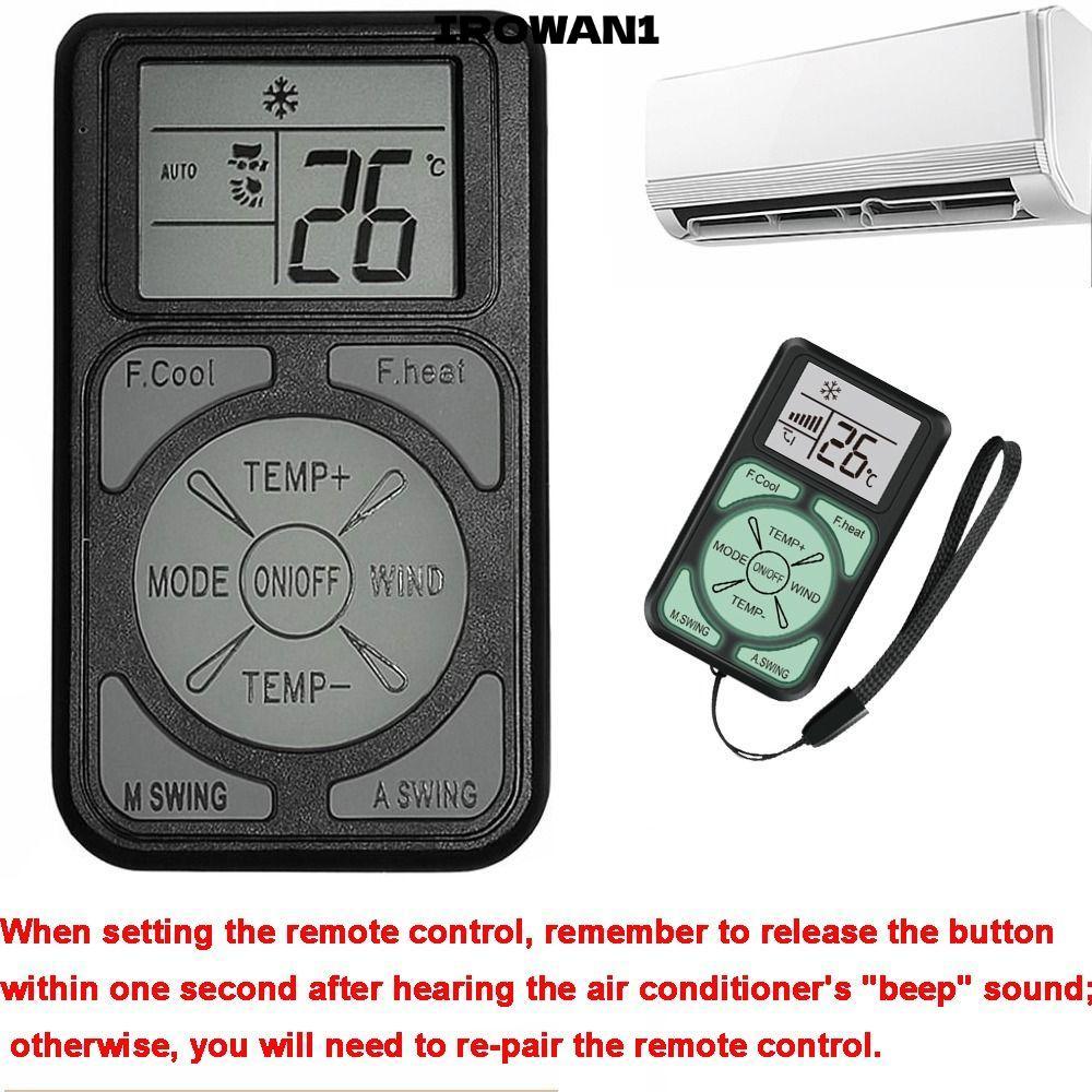รีโมทคอนโทรล IRWAN1 A/C, รีโมทคอนโทรลเครื่องปรับอากาศขนาดเล็กสากล, พร้อมปุ่มเรืองแสงแผงควบคุมระยะไกล