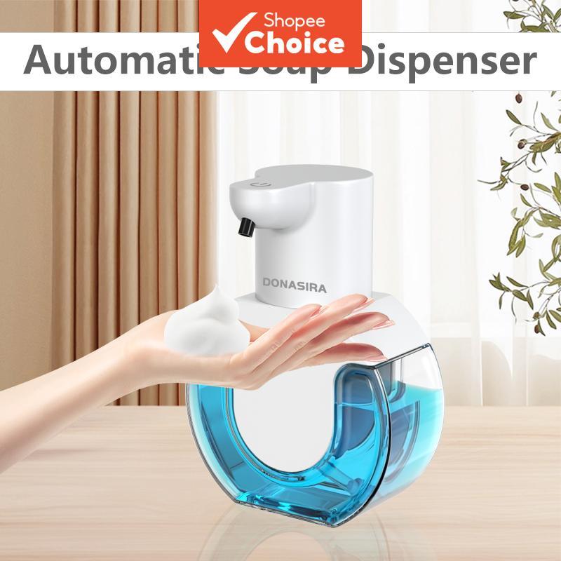 P10 420ML ความจุขนาดใหญ่ Touchless เดสก์ท็อปหรือติดผนังสมาร์ทอินฟราเรดอัตโนมัติ Sense โฟม/Liquid Sink ตู้ทําสบู่แชมพูคอนเทนเนอร์ขวดล้างมือปั๊มสําหรับห้องน้ํา