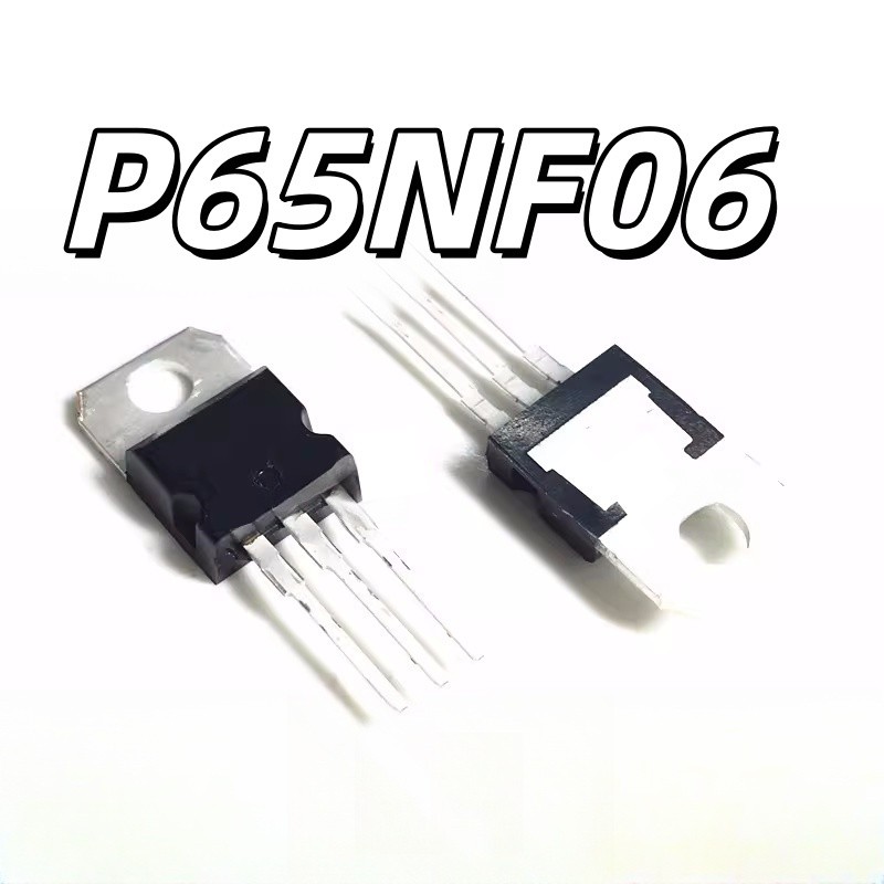 ยี่ห้อใหม่ P65NF06 STP65NF06 In-Line TO-220 Field Effect MOS Tube