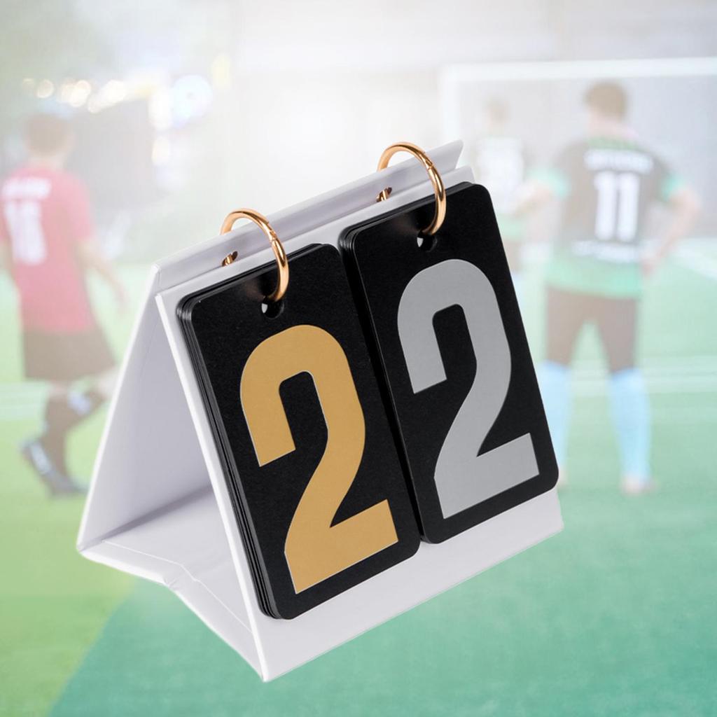 [svzfjuv] Flip Scoreboard Score Keeper สําหรับการ์ดเกมคะแนนเกมในร่มกลางแจ้งเดสก์ท็อปมืออาชีพตัวเลขขน