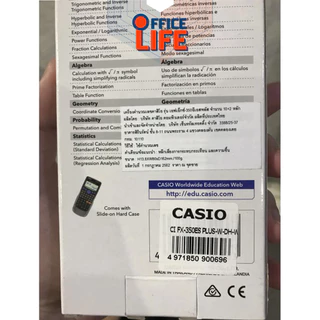 เครื่องคิดเลข วิทยาศาสตร์ Casio Fx-350ES Plus 2nd edition ของแท้ 100% [ รับประกันศูนย์ CASIO 2 ปี เต็ม] 1 เครื่อง