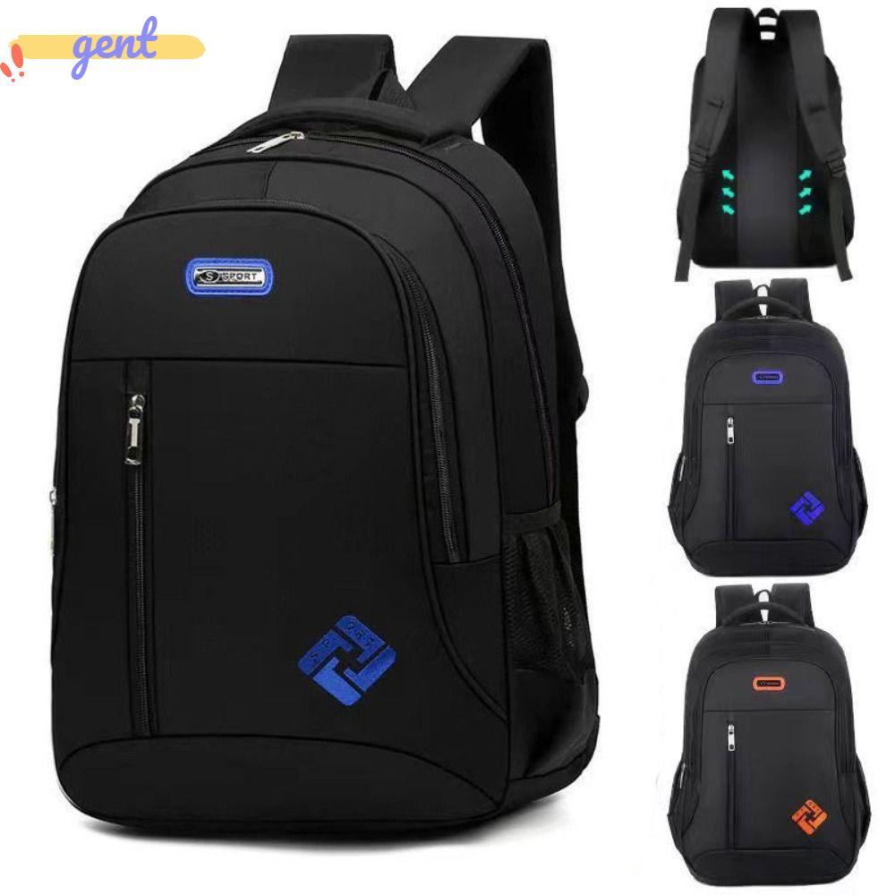 GENT Mens Backbag กระเป๋าเป้สะพายหลังความจุขนาดใหญ่ Casual Waterproof Business Computer Bag Men