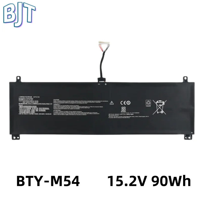 New 15.2V 90Wh 925QA054H BTY-M54 Laptop Battery For MSI Creator Z16 A11UE A12UET Z16P B12UGS Z17 A12