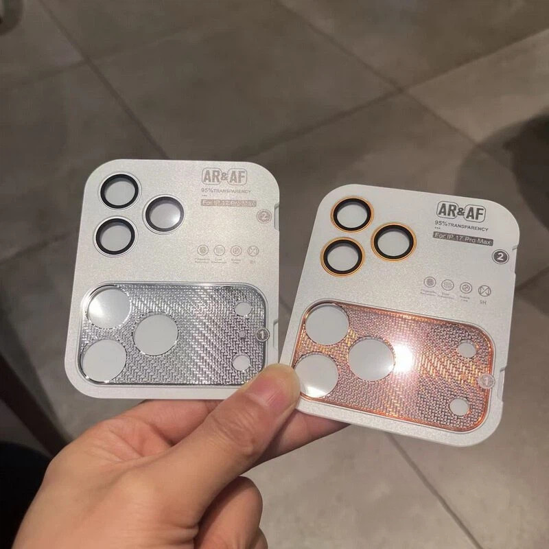 ตัวป้องกันเลนส์ปีกโปร่งใสเหมาะสําหรับเลนส์ iPhone 17ProMax และยังเข้ากันได้กับฟิล์มนิรภัย iphone18Pro ให้การป้องกันแบบโปร่งใส