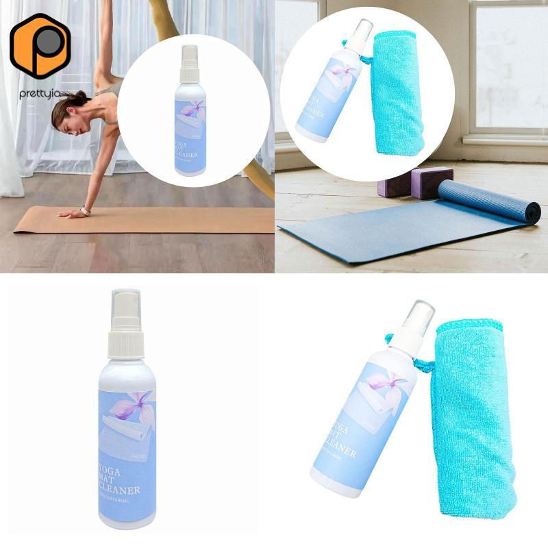 Prettyia เสื่อโยคะทําความสะอาดสเปรย์แบบพกพา 100ml กลิ่นป้องกันการรั่วซึมกําจัดเหงื่อสําหรับอุปกรณ์โยคะพิลาทิสกีฬา Mats — صورة 8