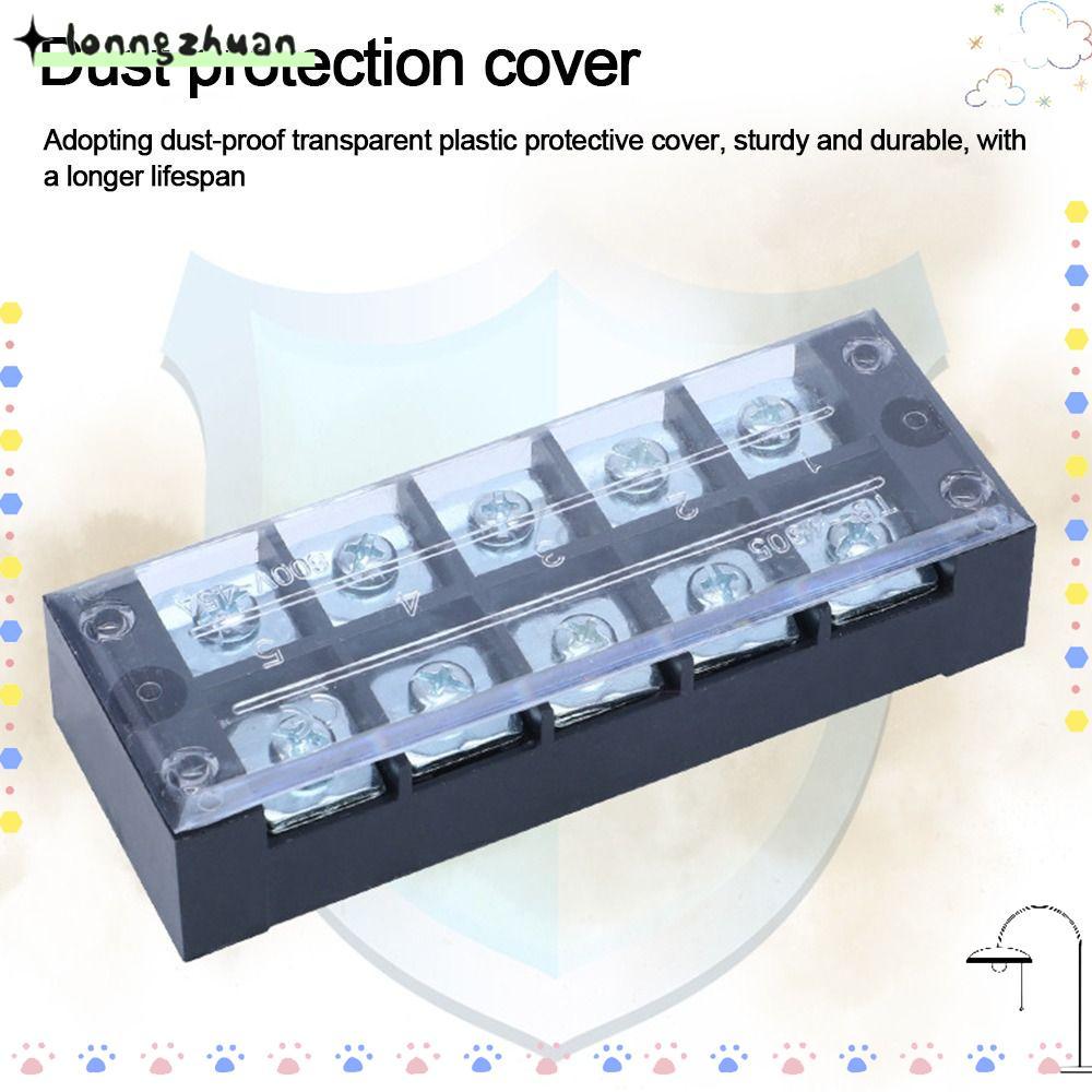 LONNGZHUAN Strip Block Terminal,พร้อมสกรู Dual Row Terminal Block, Terminal Block Connector Electric
