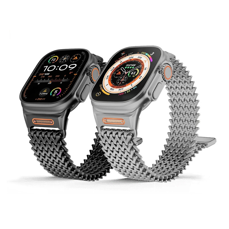 มิลาน สายรัดข้อมือแม่เหล็กสายสแตนเลสสําหรับ Apple Watch Series 3/2/1 49/46/45/44 มม. รองรับ iWatch 11/10/9/8/7/6
