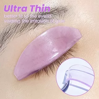 COOLSO Softening Lifting Lashes Rod Shield, Ultra Thin Reusable ซิลิโคน Eyelash Perm Pads, Eyelash Curler อุปกรณ์เสริม Applicator เครื่องมือ Self-Adhesive Eyelash Perm Curler